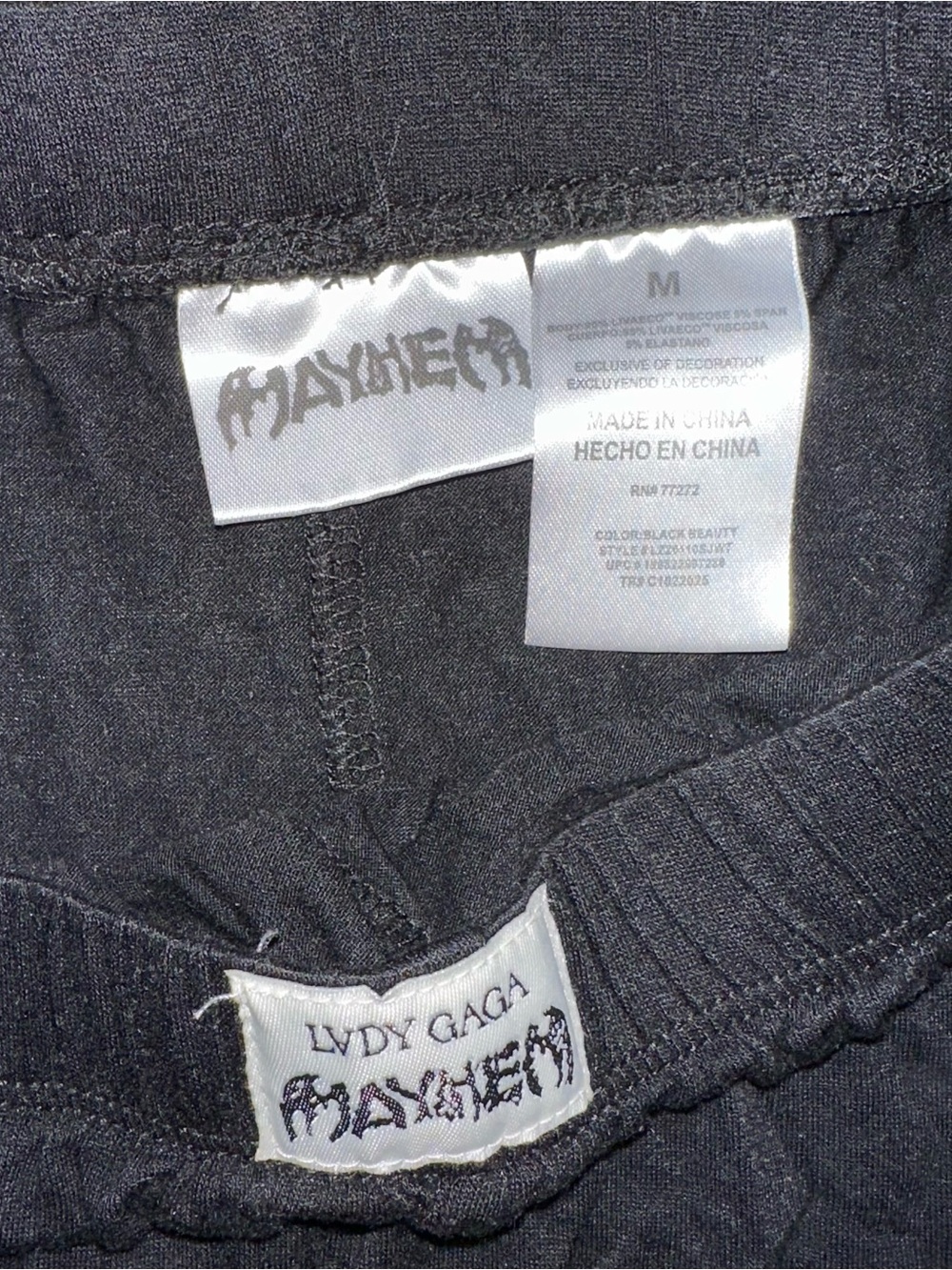 Lady Gaga Mayhem Women’s Size M Pajama Set Walmart Exclusive - Picture 4 of 6